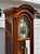Vintage Daneker Grandfather Clock Cherry Moon Phase Chime Beveled Glass For Sale - Image 10 of 18