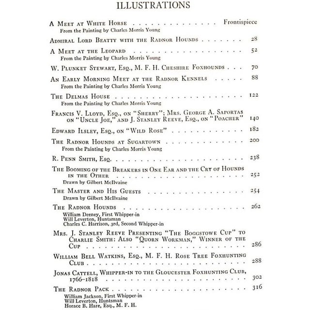 "Foxhunting Recollections: A Journal of the Radnor Hounds and Other Packs" 1928 Reeve, J. Stanley For Sale - Image 13 of 14