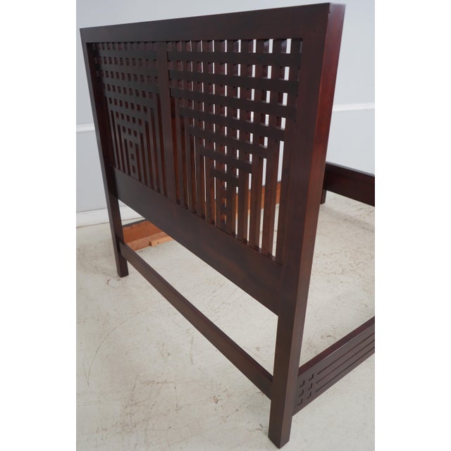 Stickley Cherry 21st C. Queen Size Bed For Sale - Image 15 of 17