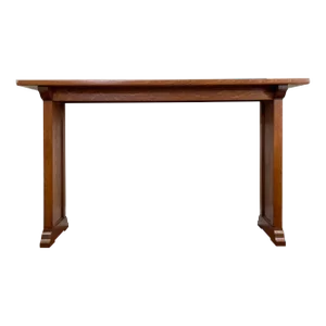 Antique Oak Mission/Arts & Crafts Tall Library Table, Circa 1900 by Library Bureau Makers