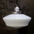 1950s French White Semi-Matt Opaline Glass Pendant Lamp For Sale - Image 5 of 7