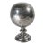 Early 20th Century Chinese Pewter Globe Form Tea Caddy For Sale