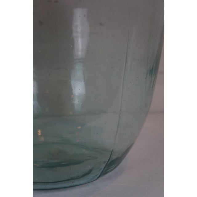 Vintage Romanian Blue Glass Balon Demijohn Wine 50L Bottle Jug Carboy For Sale - Image 4 of 12