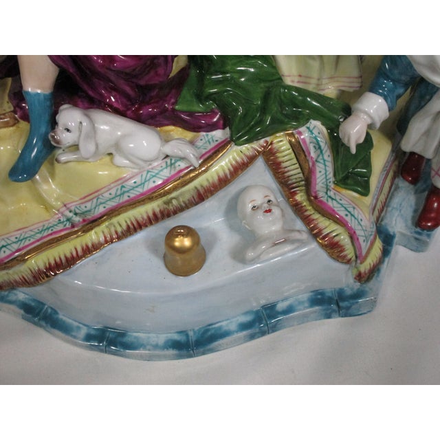 Monumental German Porcelain Figural Group For Sale - Image 15 of 18