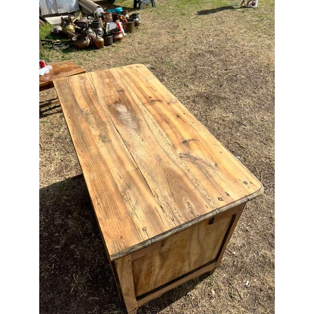 18th Century Louis XVI Solid Walnut Bleached Marble Top Chest of Drawer / Commodes For Sale - Image 14 of 15