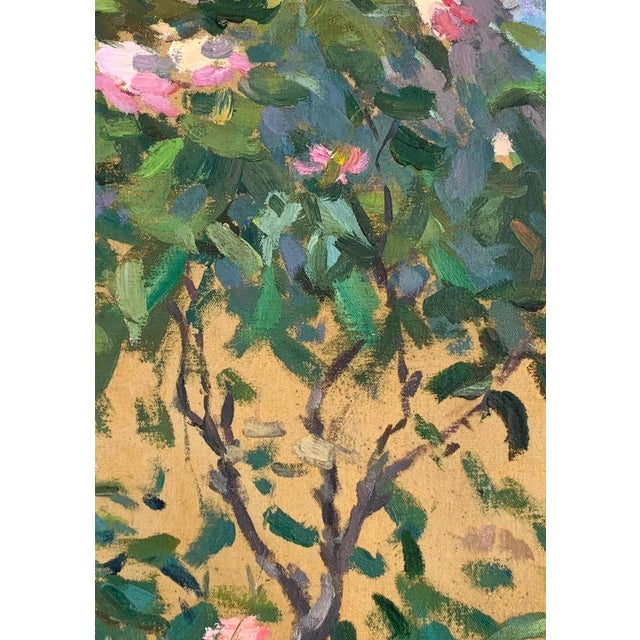 Original Spring Landscape Oil Painting, Soviet Ukrainian Art, 1970s 47-33 For Sale - Image 4 of 6