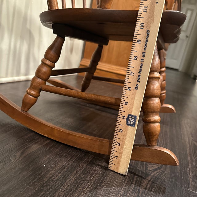 Vintage Windsor Style Children’s Rocking Chair For Sale - Image 10 of 12