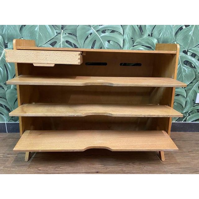 1950s Mid-Century German Red, Yellow and Black Formica Shoe Cabinet, 1950s For Sale - Image 5 of 18