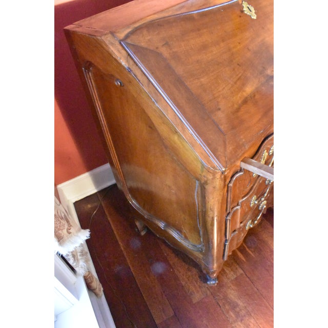 Brown 18th Century Robust Fruitwood Secretary of the Louis XV Period For Sale - Image 8 of 9