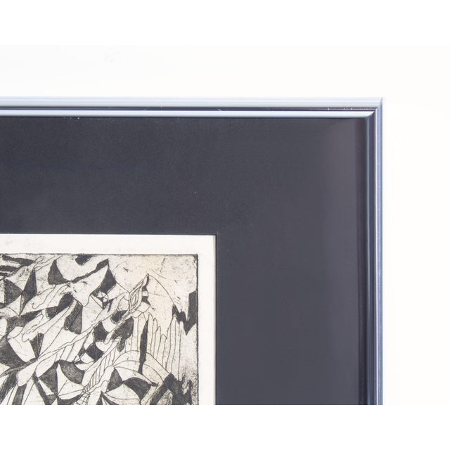 “Flight” Abstract Etching by Mae Alice Engron For Sale - Image 4 of 6