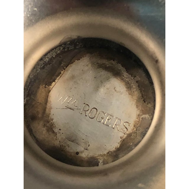 1940s Wm Rogers Silverplate Brandy Snifters - A Pair For Sale - Image 6 of 9