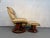 Mid-Century Modern Mid 20th Century Leather Reclining Lounge Chair & Ottoman For Sale - Image 3 of 12