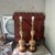 Vintage James Mont Style Brass Table Lamps With Wood Bases - Pair For Sale - Image 13 of 18