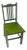 1990s Lime Green Distressed Side Chair For Sale