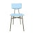 Italian Chairs in Blue Leatherette and Metalic Structure by Luigi Scremin, 1950, Set of 10 For Sale - Image 3 of 9
