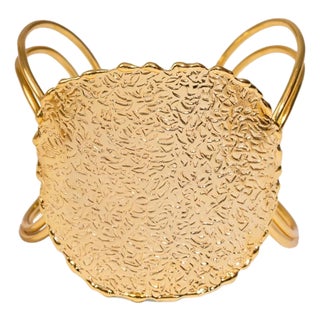 Golden Shield Arm & Cuff Bracelet For Sale