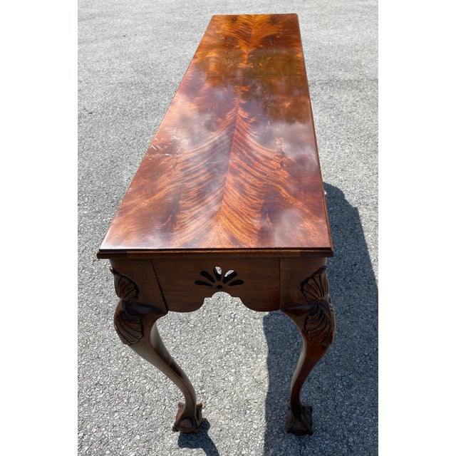 1980s 1980s Chippendale Style Sofa Table For Sale - Image 5 of 10