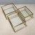 Glass and Brass Nesting Coffee Tables, 1960s-1970s, Set of 3 For Sale - Image 3 of 9
