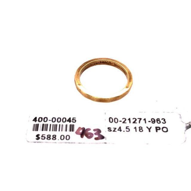 2010s 18 Karat Yellow Gold Wedding Band Bridal Ring, Size 4.5 For Sale - Image 5 of 7