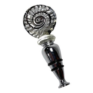 Vintage Murano Glass Bottle / Wine Stopper For Sale