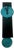 Metal Signed Artist Leonie Lacouette Narrow Black Verdigris Copper Pendulum Wall Clock For Sale - Image 7 of 11