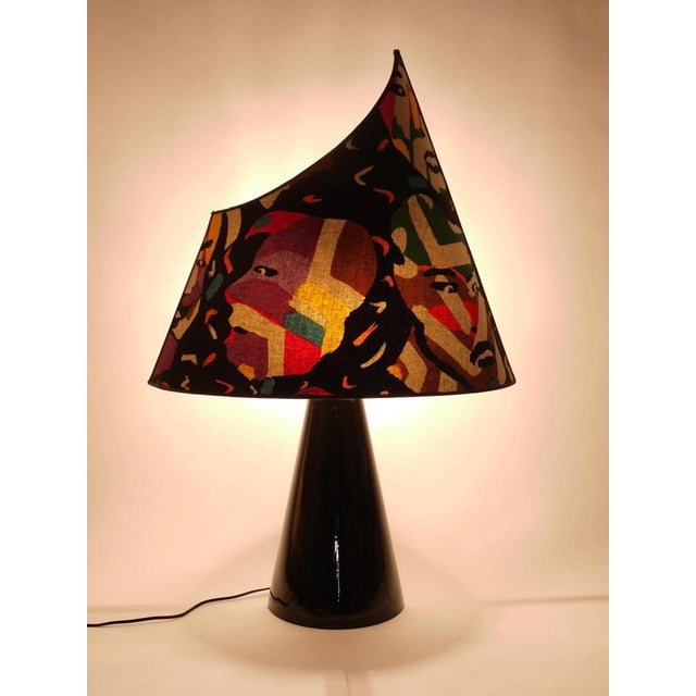 Italian Missoni Table Lamp by Massimo Valloto, 1980s For Sale - Image 3 of 18
