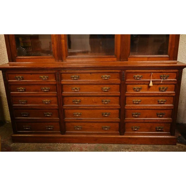 Victorian Mahogany Library Cabinet from Hobbs and Co For Sale - Image 14 of 15