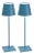 Zafferano Poldina Pro Rechargeable Lamp in Blue - a Pair For Sale