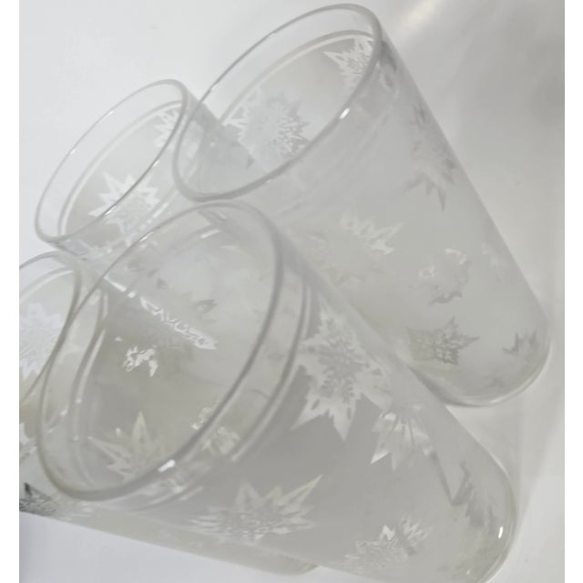 Mid 20th Century Farmhouse Atomic Snowflake Tumblers - Set of Four For Sale - Image 10 of 11