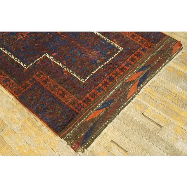 Antique Baluhch Turkmen Rug For Sale In New York - Image 6 of 6