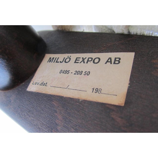 Wood Lounge Easy Chair by Bror Boije for Dux Miljo Expo, Sweden, 1980 For Sale - Image 7 of 18