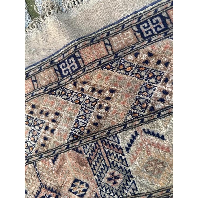 Turkmen Wool and Silk Rug, 1970s For Sale - Image 17 of 18