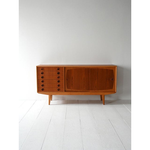 Scandinavian Teak and Oak Sideboard, 1950s-1960s For Sale - Image 12 of 12