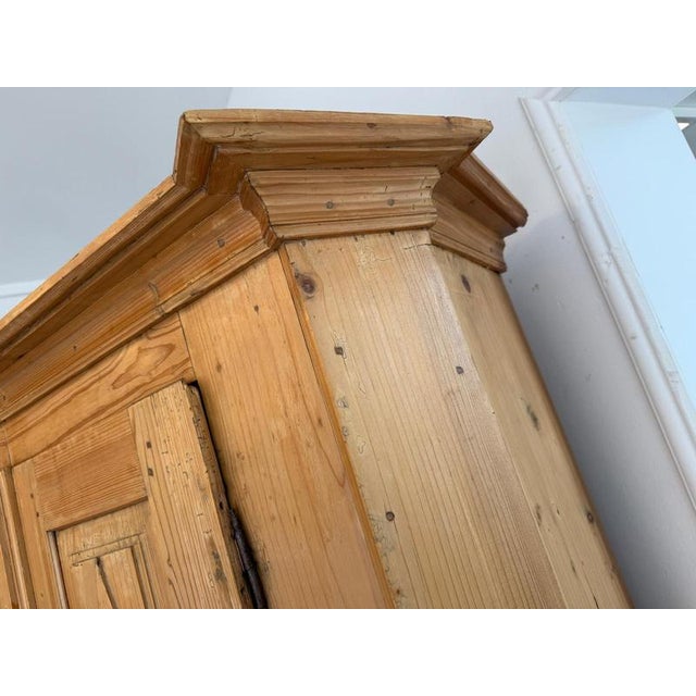 Wood Baroque Farmhouse Cabinet in Softwood For Sale - Image 7 of 14