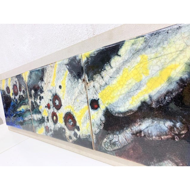 1970s Mural in Ceramic from Karlsruher Majolika, 1960s For Sale - Image 5 of 18