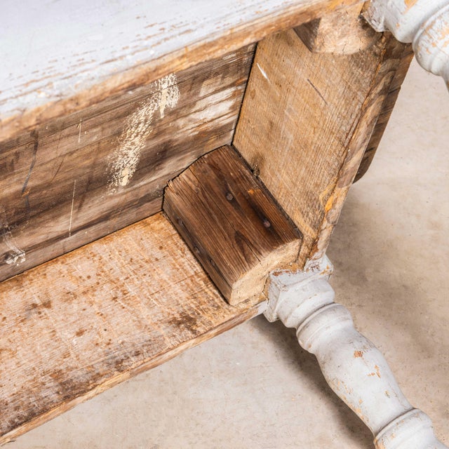 Wood Large French Chateau Dairy Rectangular Dining Table, 1930s For Sale - Image 7 of 8