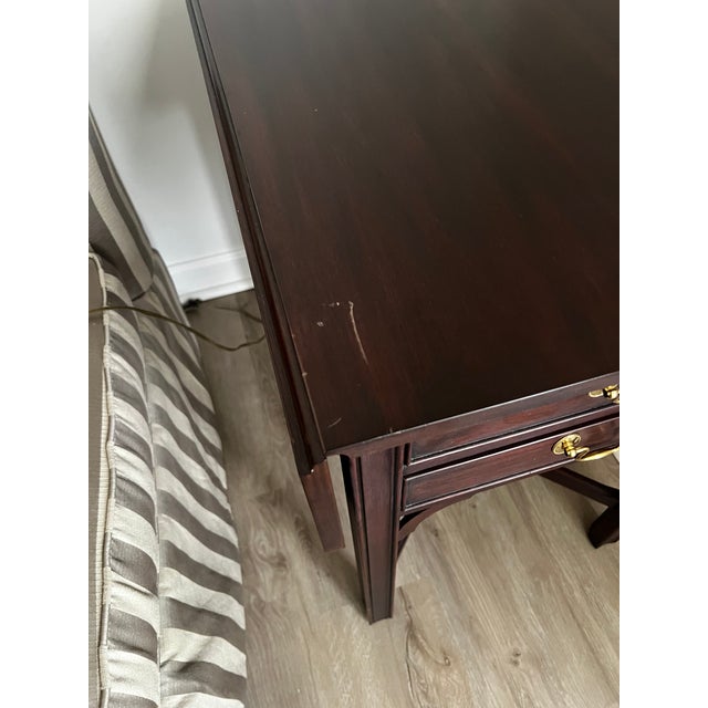 Henkel Harris Henkel Harris 5425 29 Mahogany Chippendale Drop-Leaf End Side Table For Sale - Image 4 of 7
