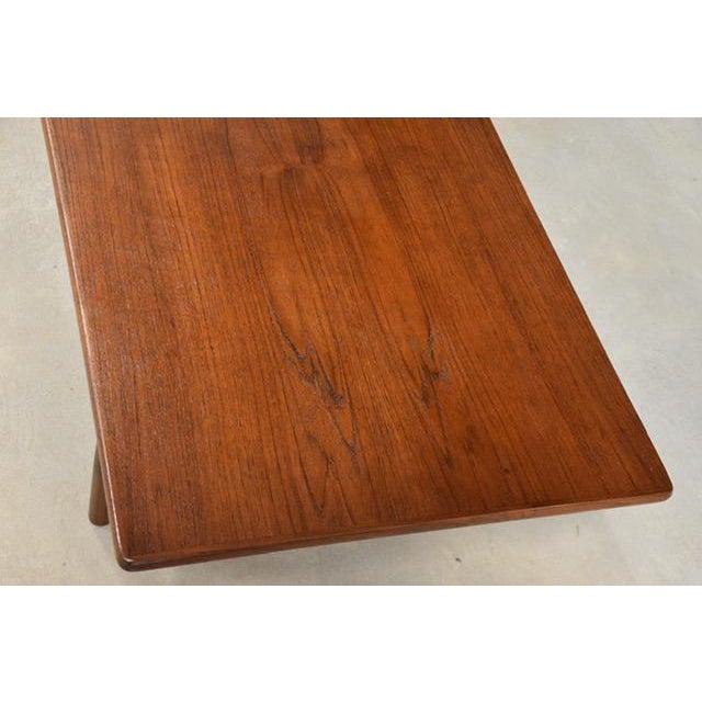 1960s Refinished Modern Teak Coffee Table by Karl Sørlie For Sale In Boston - Image 6 of 9