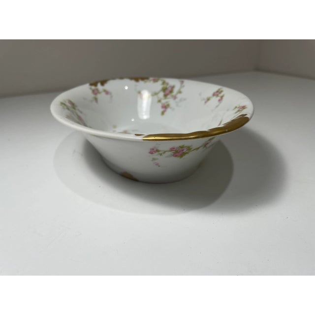 Victorian Antique French Limoges Porcelain Serving Bowl - M Redon For Sale - Image 3 of 9