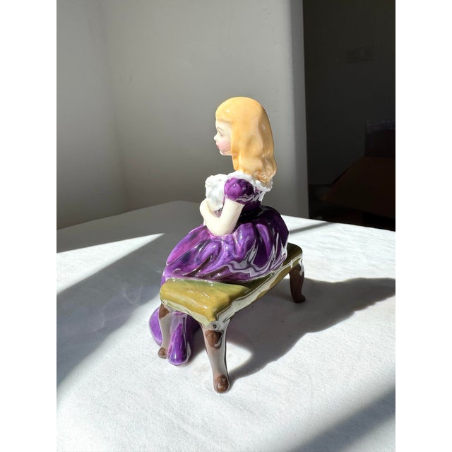 English Mid 20th Century Royal Doulton Figurine ~ “Affection” ~ Hn 2236 For Sale - Image 3 of 12