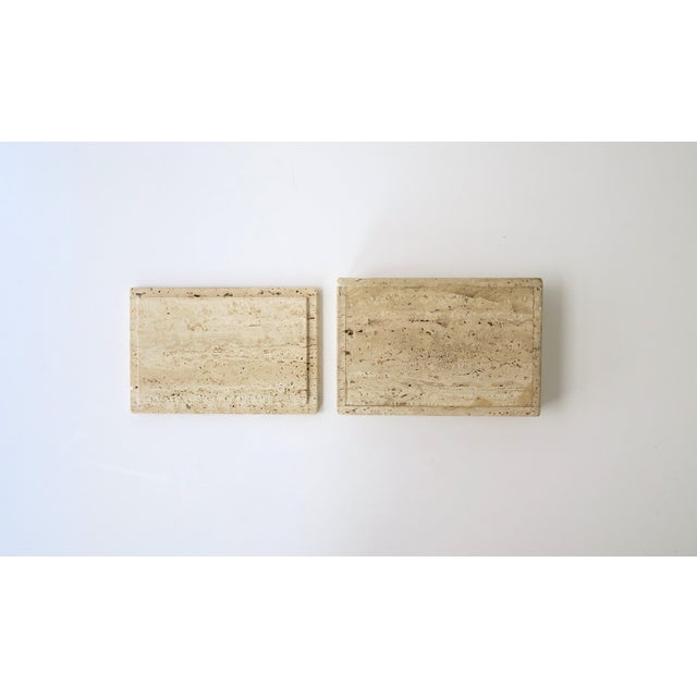 Italian Travertine Marble Jewelry Box, Postmodern, Fratelli Mannelli, 1970s Italy For Sale - Image 12 of 12