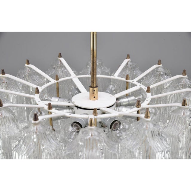Ice Glass Chandelier from Kalmar, 1950s For Sale - Image 9 of 16