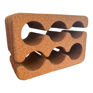 1980s Frank Gehry Easy Edges Cork and Cardboard Six Bottle Wine Holder