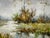 Paint Moody Earth Tone Wetland & River Canvas - Original Acrylic Art For Sale - Image 7 of 11