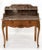 French Satin Wood Marble Top Two Drawers Console Hall Table Writing Desk For Sale - Image 12 of 13