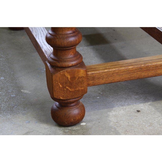 Antique Danish Baroque Coffee Table in Oak, 1890s For Sale - Image 12 of 18