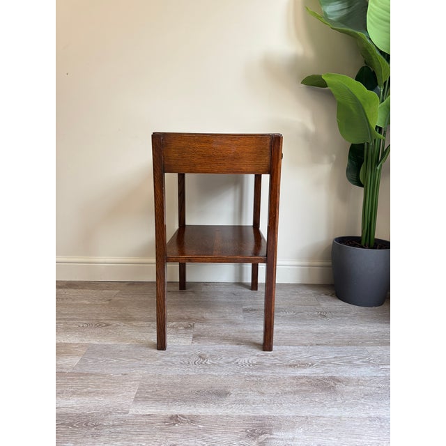 Small Oak Side or Hallway Table, 1950s For Sale - Image 14 of 15
