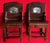 Miniature Antique 19th Century Chinese Rosewood Chairs With Marble Scholar Tablet Inserts - A Pair For Sale - Image 9 of 10