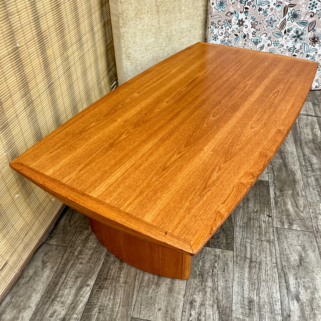 Vintage Mid-Century Modern Danish Style Teak Coffee Table by Nordic Furniture. Circa 1970s From their Nautical Collection,...