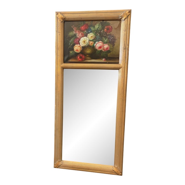 Vintage Trumeau Mirror For Sale